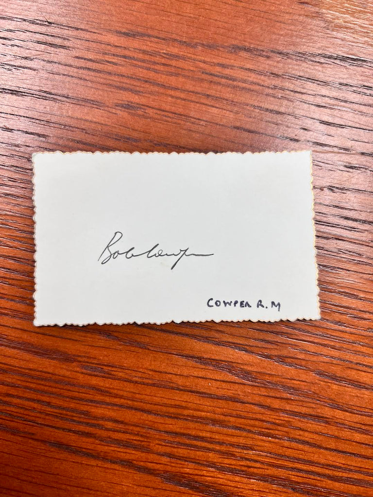 Australian Test Cricket Cards Signed By Bob Cowper