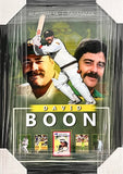 CRICKET-David Boon Signed Card/Image/ Framed