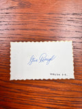 Australian Test Cricket Captain Cards Signed By Steve Waugh