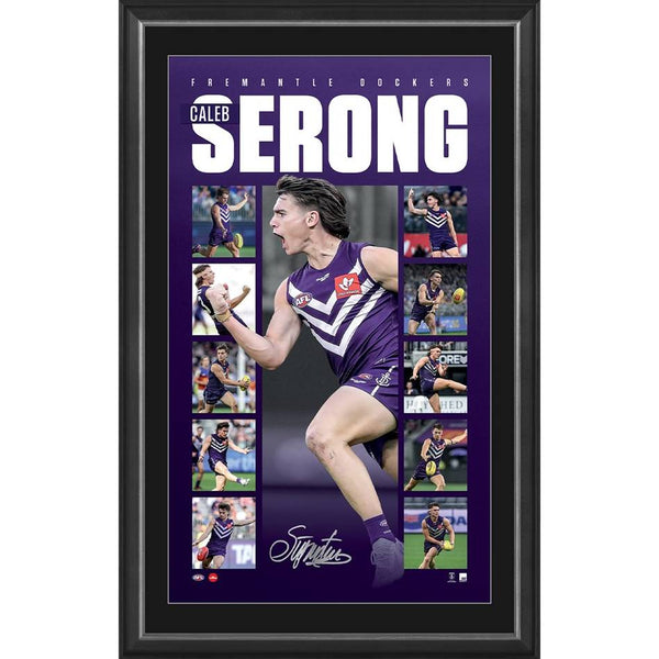 FREMANTLE-CALEB SERONG SIGNED VERTIRAMIC