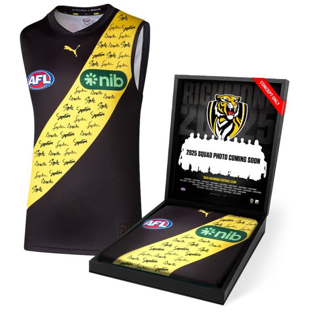 RICHMOND Tigers 2025 Squad Signed Guernsey