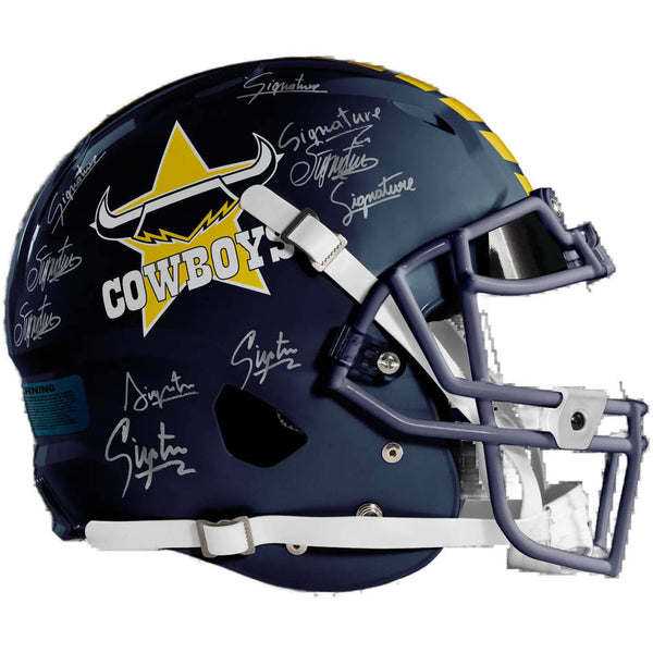 North Queensland Cowboys 2026 Team Signed Replica Helmet