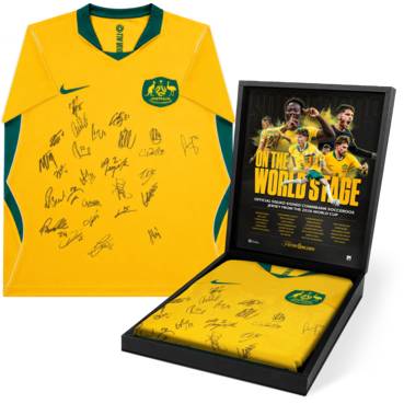 SOCCER-Socceroos 2026 World Cup Squad Signed Boxed Jersey