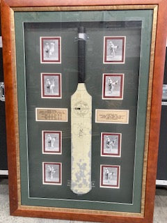 CRICKET-Dennis Lillee signed aluminium used bat (with photos)