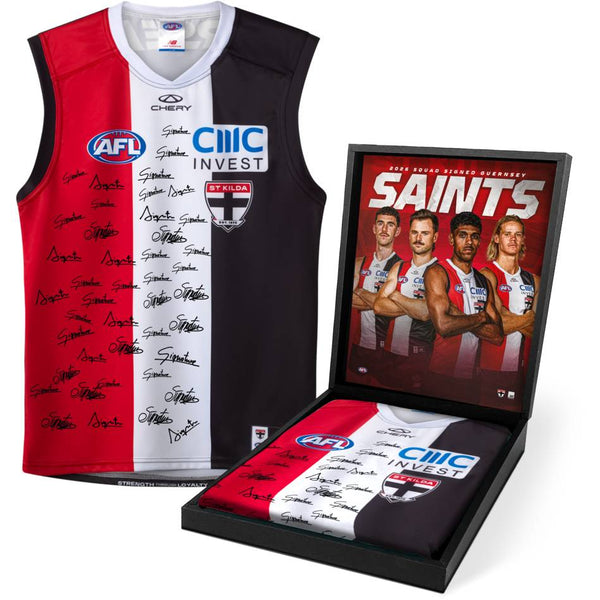 ST KILDA- Football Club 2026 Squad Signed Guernsey