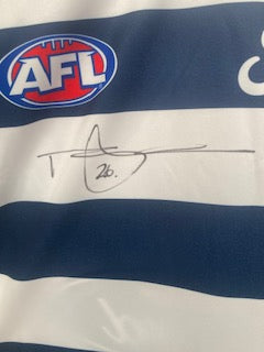 GEELONG jumper Signed by Tom Hawkins