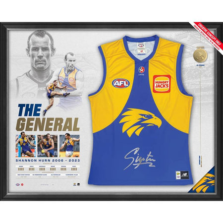 WEST COAST-SHANNON HURN AFL COLLECTORS EDITION SERIES THREE FRAMED