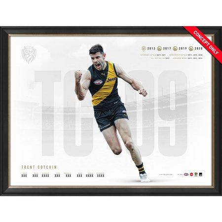 RICHMOND-JACK RIEWOLDT SIGNED GUERNSEY DISPLAY