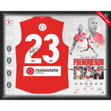 SYDNEY SWANS-BUDDY FRANKLIN SIGNED GUERNSEY DISPLAY