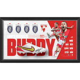 SYDNEY SWANS-BUDDY FRANKLIN SIGNED BOOT DISPLAY