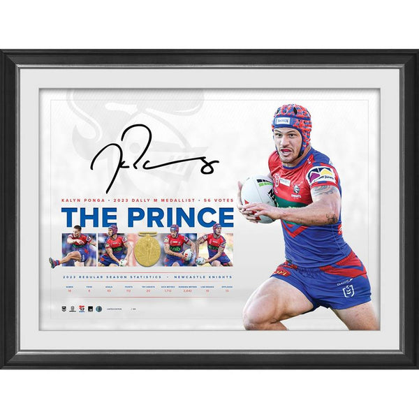 Kalyn Ponga Signed Dally M Lithograph