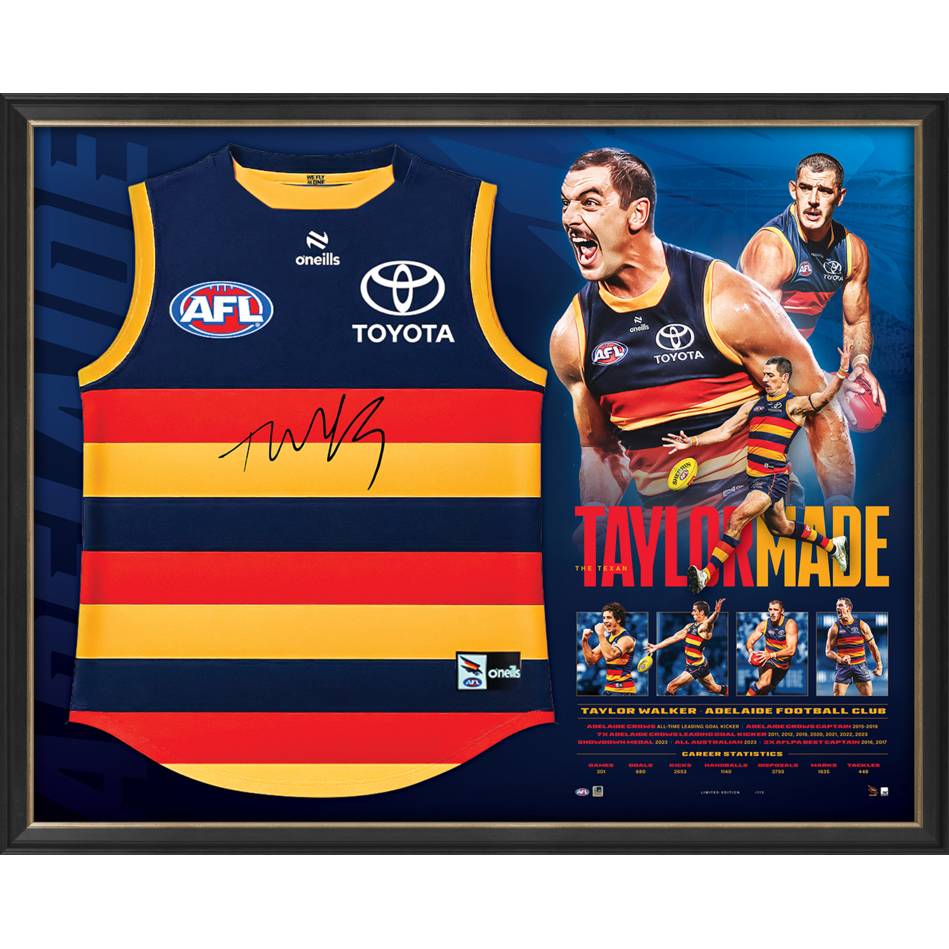ADELAIDE-Taylor Walker Signed Guernsey Display