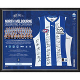 NORTH MELBOURNE 100 Year Team Signed Guernsey Members Display