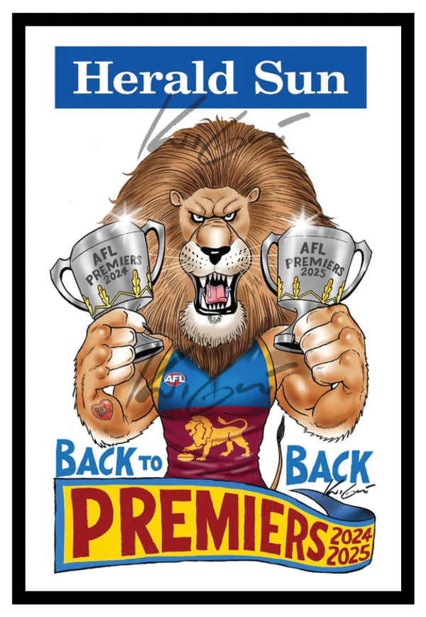 BRISBANE 2025 Knight Poster – Official Framed Edition