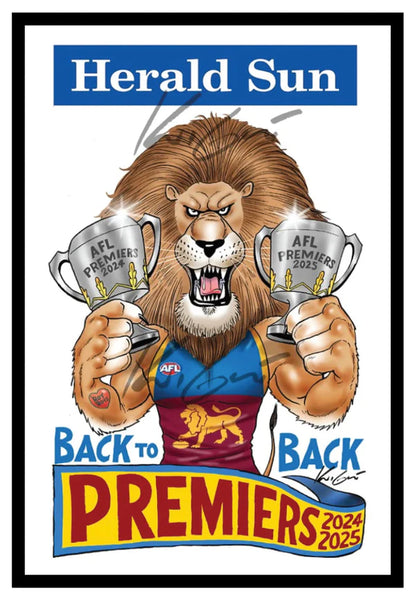 BRISBANE 2025 Knight Poster – Official Framed Edition