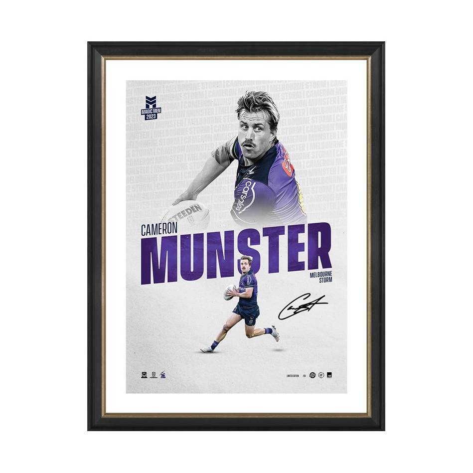 NRL-CAMERON MUNSTER SIGNED COLLECTORS EDITION SERIES ONE