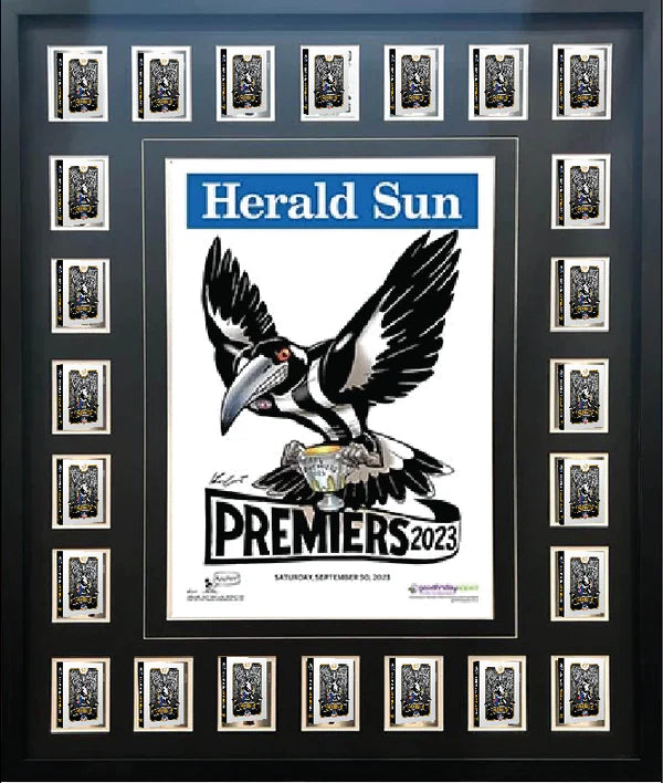 COLLINGWOOD 2023 WEG Poster With Cards Framed
