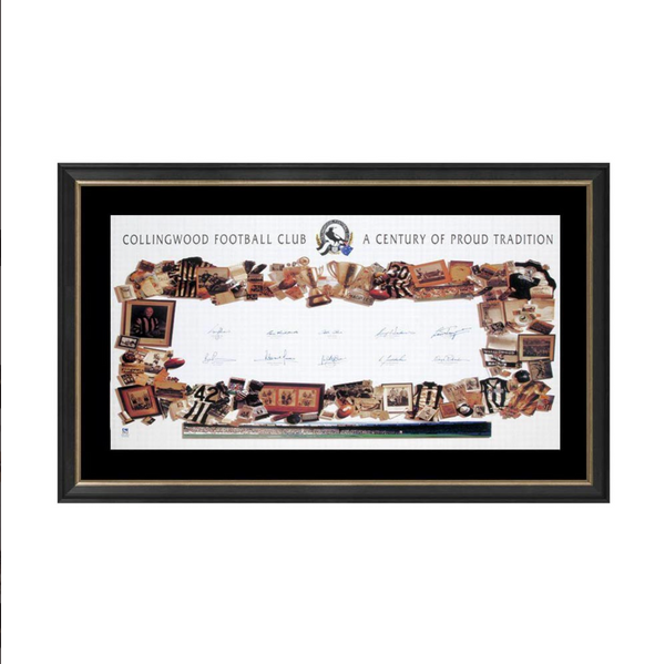 COLLINGWOOD ‘A Century Of Proud Tradition’ Signed Poster Framed