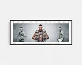 CONOR MCGREGOR PANORAMIC COLLAGE PRINT SIGNED FRAMED WINGS