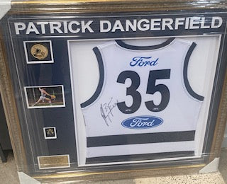 Patrick Dangerfield signed Jumper with description and photos