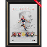 NRL- Sydney Roosters-James Tedesco Signed Dally M Lithograph