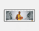 KOBE BRYANT PANORAMIC COLLAGE PRINT SIGNED FRAMED WINGS