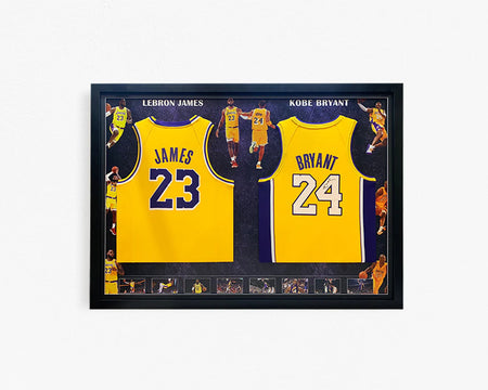 BASKETBALL-Kobe Bryant print Signed FRAMED