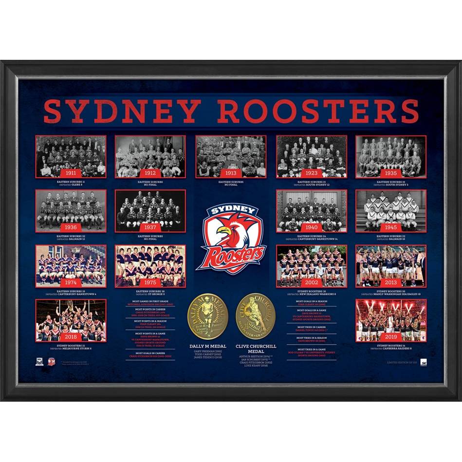 NRL-Sydney Roosters Historical Series Display