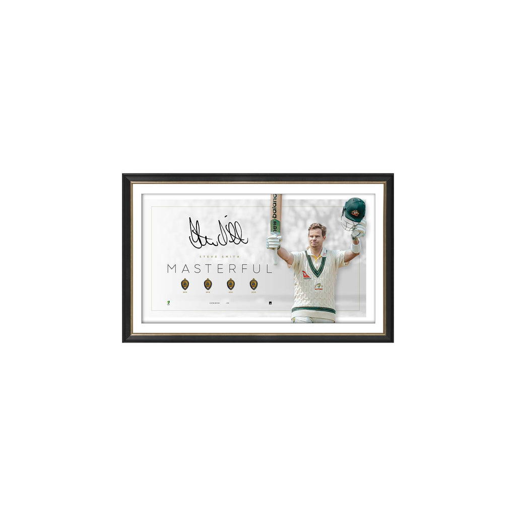 CRICKET-STEVE SMITH SIGNED LITHOGRAPH