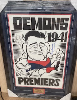 MELBOURNE Demons 2023 Team Signed Jersey FRAMED