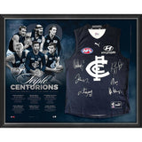 CARLTON Football Club 300 Games Club Signed Guernsey