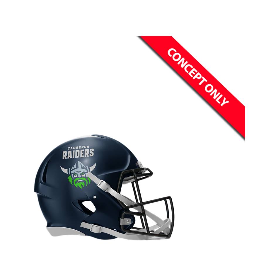 NRL-Canberra Raiders 2025 Riddell Speed Replica Mini Helmet