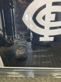 CARLTON--Patrick Cripps Signed Brownlow Jumper 2024 with Brownlow Medallion Photos (45 votes-Record Breaking!)