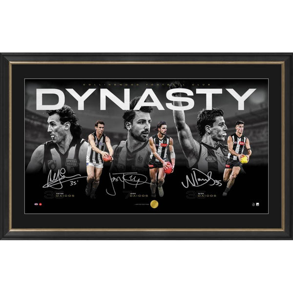 COLLINGWOOD-Daicos Dynasty Triple Signed Lithograph - Artisan Edition