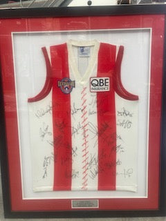 SYDNEY SWANS 1996 signed jumper celebrating 100 years of football