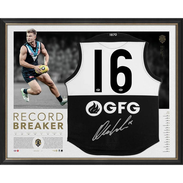 PORT ADELAIDE-Ollie Wines Signed Icon Series Brownlow Guernsey