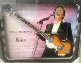 BEATLES- Paul McCartney signed guitar