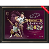 NRL- BRISBANE BRONCOS Reece Walsh Signed Lithograph