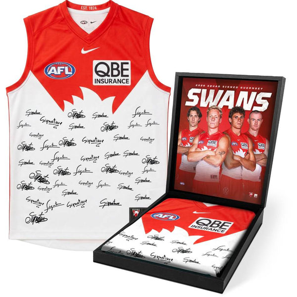 SYDNEY SWANS 2026 Squad Signed Guernsey