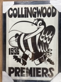 COLLINGWOOD Magpies 1936 Premier Print