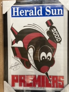 ESSENDON Herald Sun Premiers 2000 Signed by Kevin Sheedy (coach)