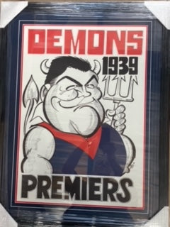 MELBOURNE Demons 1939 Premiership Print