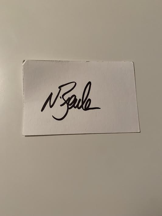 Australian Test Cricketer Card SIGNED - Nathan Bracken