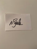 Australian Test Cricketer Card SIGNED - Nathan Bracken