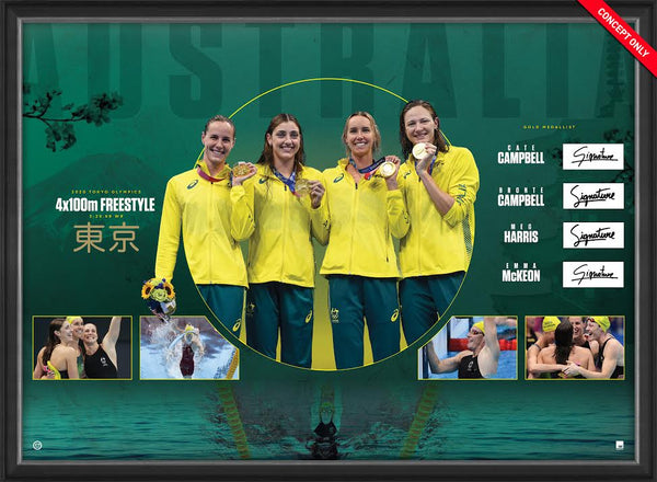 Olympics - Womens 4x100 Freestyle Frame