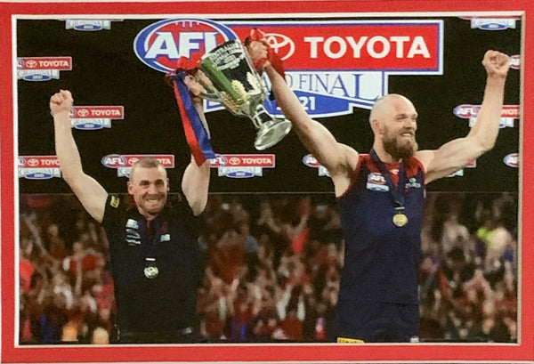 MELBOURNE 2021 Premiership Jumper Signed By Max Gawn