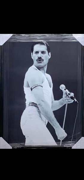 MUSIC-Freddie Mercury poster Framed