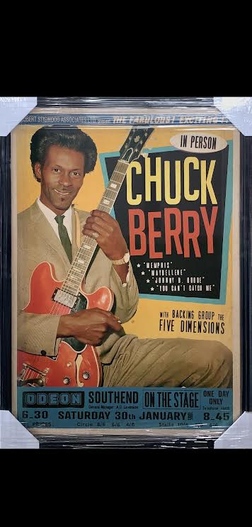 MUSIC-Chuck Berry Poster Framed