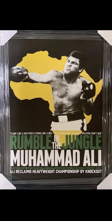 BOXING-The Greatest - Muhammad Ali and Michael Jordan poster/Laminated