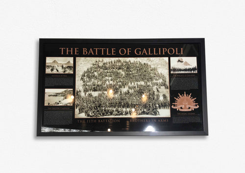 ANZAC-The Battle of Gallipoli Poster Framed - The 11th Battalion